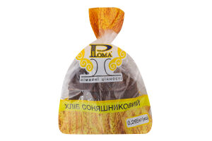 Хлеб половинка в нарезке Подсолнечный Рома м/у 0.265кг