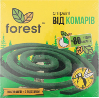 Спіралі від комарів до 80годин захисту 10шт Forest