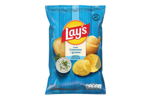 Чипсы картофельные Сметана и зелень Lay's м/у 120г