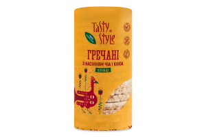 Хлібці гречані хрусткі з чіа та кіноа Tasty Style м/у 110г