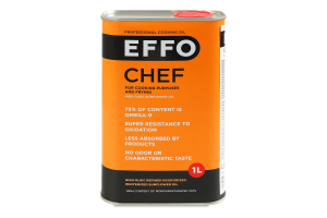 Олія соняшникова високоолеїнова рафінована дезодорована виморожена Chef Effo з/б 1л
