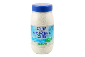 Соль морская кухонная с пониженным содержанием натрия + калия с ламинарией Solena п/б 700г
