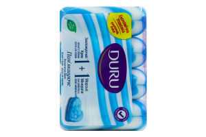 Мило туалетне з морськими мінералами та зволожуючим кремом 1+1 Duru 4х80г