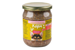 Корм д/собак Українська зірка 460 г з м’ясом птиці з субпродуктами