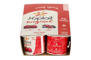Yoplait Original Low Fat Yogurt Strawberry & Mixed Berry - 8 CT