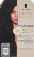 Крем-фарба для волосся Creme supreme №1-1 Schwarzkopf 1шт