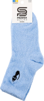 Шкарпетки жіночі з пухнастої пряжі з вишивкою класичні р.23-25 Premier Socks