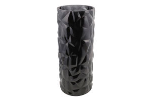 Ваза Абстракція чорне скло 11,5*30см