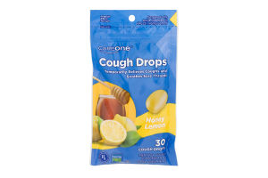 CareOne Cough Drops Honey Lemon - 30 CT