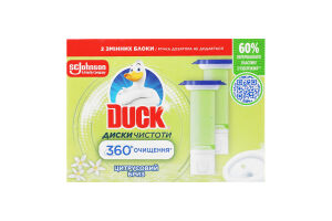 Очиститель унитаза гелевый Цитрусовый бриз Диски чистоты Duck 2х36мл