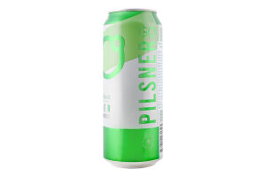 Пиво 500мл 0.5% безалкогольное светлое фильтрованное пастеризованное GO Pilsner Svyturys ж/б