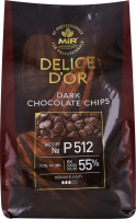 Шоколад черный №P512 Delice D`or Mir м/у 500г