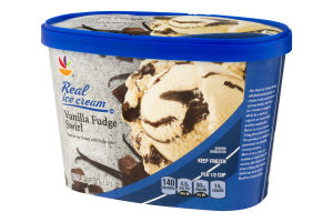 Ahold Real Ice Cream Vanilla Fudge Swirl