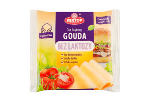 Сир плавлений Sertop Гауда безлактозний слайс 40%