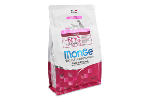 Корм д/собак мініатюрних порід з куркою сухий 800г Монж