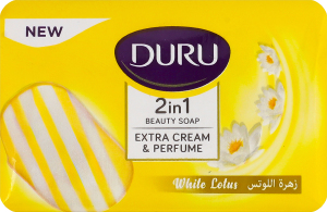 Мило косметичне 2в1 Білий лотос Extra cream&Perfume Duru 100г