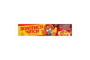 Чипсы картофельные со вкусом холодца с хреном Золотисті к/у 50г