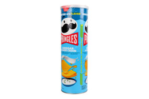 Снек пікантний Pringles смак сир чеддер-цибуля