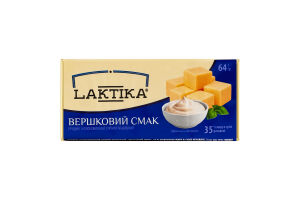 Продукт сырный 35% молокосодержащий плавленый Сливочный вкус Laktika м/у 64г