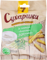 Сухарі Семерка пшеничні 90 г зі смаком сметани із зеленню