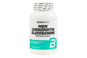 Добавка диетическая таблетки MSM Chondroitin Glucosamine BioTechUSA 60шт