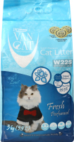 Наполнитель кошачий белый Fresh perfumed Super Premium VanCat 5кг