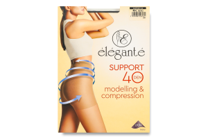 Колготки жіночі Elegante Support Modelling&Compression 40den 4 nero