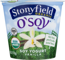 Stonyfield Organic O'Soy Yogurt Vanilla