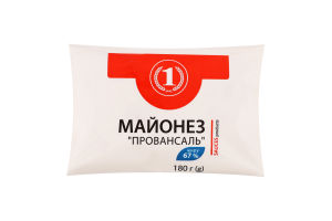 Майонез 67% Провансаль ТМ "1" м/у 180г