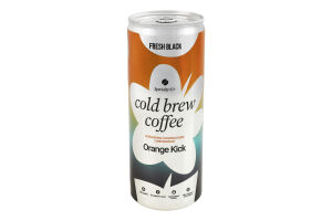 Напій кавовий холодного настоювання з апельсином Orange kick Fresh Black з/б 250мл