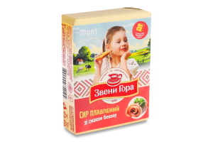 Сыр плавленый 36% порционный со вкусом бекона Звени Гора м/у 70г