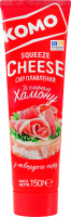 Сир плавлений 50% з твердого сиру зі смаком хамону Squeeze cheese Комо туб 150г