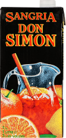 Вино 1л 7% червоне солодке ароматизоване виноградне Sangria Don Simon т/п