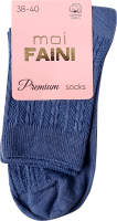 Носки женские moi Faini 213046 коса джинс р.38-40