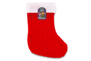 Прикраса декор Шкарпетка д/подарунк 20*36см 985750