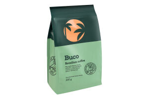 Кофе натуральный жареный молотый Brazilian coffee Buco м/у 200г