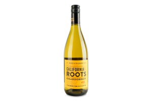Вино 0.75л 13.5% белое полусухое виноградное Шардоне California Roots бут