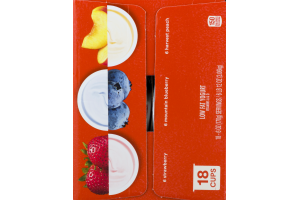 Yoplait Original Low Fat Yogurt Strawberry, Mountain Blueberry, Harvest Peach - 18 CT