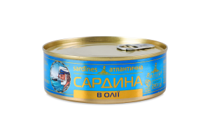 Сардина атлантична в олії Baltijas з/б 240г