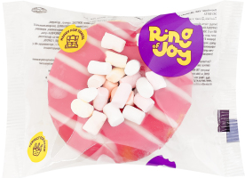 Пончик швидкозаморожений випечений Донат з маршмелоу Ring of Joy м/у 55г