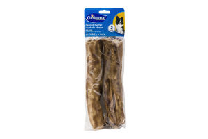 Companion 8 Inch Peanut Butter Rawhide Chews for Dogs - 2 CT