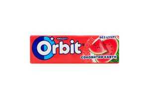 Гумка жувальна без цукру з підсолоджувачами Соковитий кавун Orbit м/у 14г