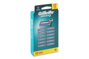 Картридж Мак3 12шт Джилет