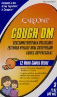 CareOne Cough DM Cough Suppressant 12 Hour Cough Relief