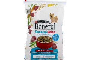 Purina Beneful IncrediBites Small Dog Food with Real Beef - 15.5 LB