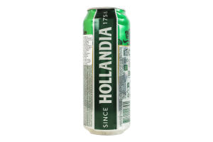 Пиво 0.5л 4.7% светлое Premium Hollandia ж/б