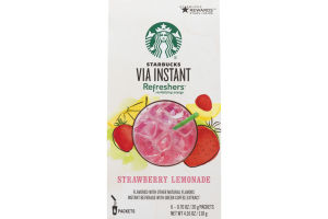 Starbucks Via Instant Refreshers Strawberry Lemonade - 6 CT