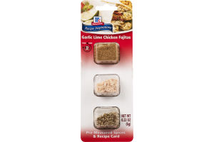 McCormick Recipe Inspirations Garlic Lime Chicken Fajitas