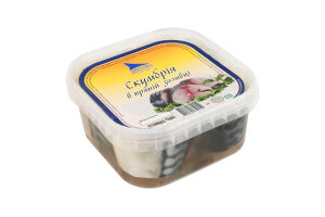 Скумбрия атлантическая кусочки в пряной заливке Добра риба п/у 500г