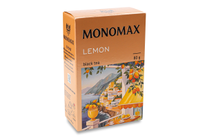 Чай Мономах 80 г Lemon чорн. з лимоном